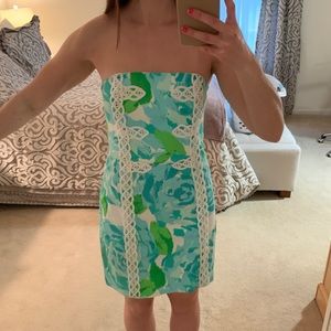 Lilly Pulitzer strapless dress